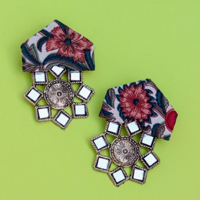 Floral Mirror Studs